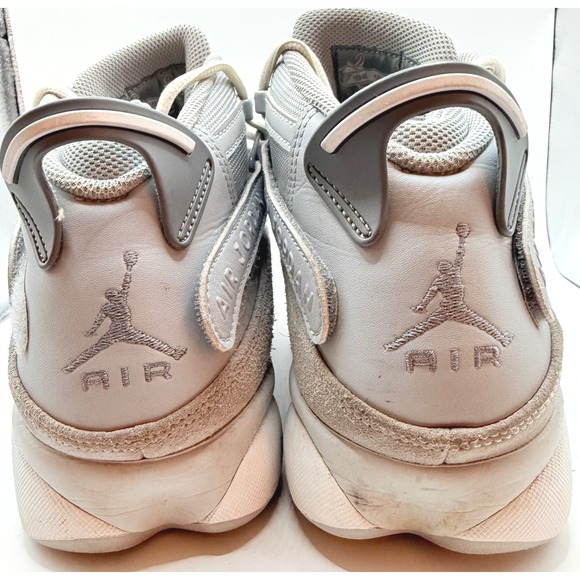 Jordan Mens 6 Rings Basketball Shoes Wolf Gray Jumpman Sneakers Athletic Size 10 - Picture 13 of 14